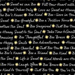 Bee Text - Timeless Treasures