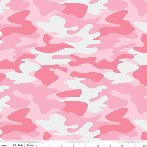 Nobody Fights Alone Camo Pink - Riley Blake Fabrics