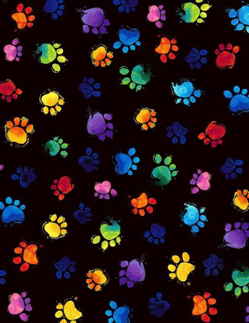 Multi-Colored Paws - Timeless Treasures