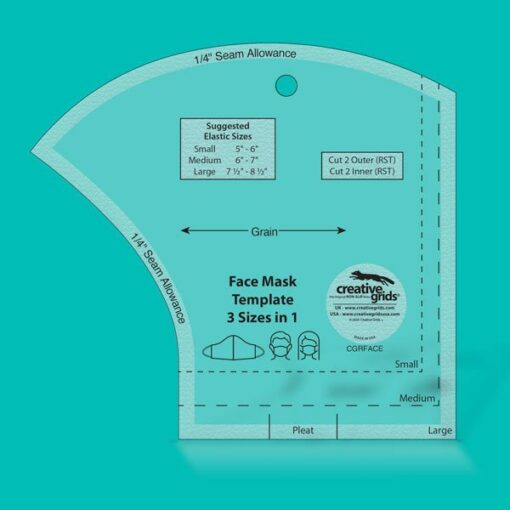 Creative Grids Face Mask Template