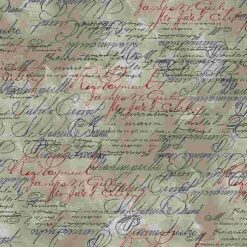 French Script Natural - Timeless Treasures