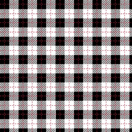Black/Ultra White Buffalo Plaid - Maywood Studio