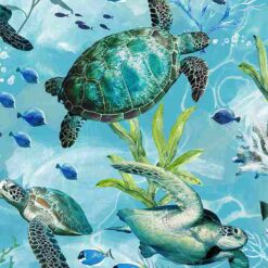 Swimming Sea Turtles - Timeless Treasures