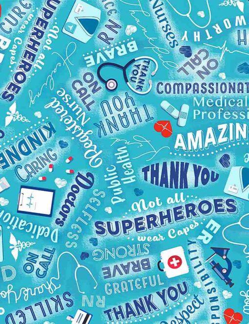 Thanks - Medical Heros - Timeless Treasures