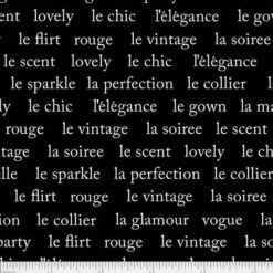 Couture Noir Words - P&B