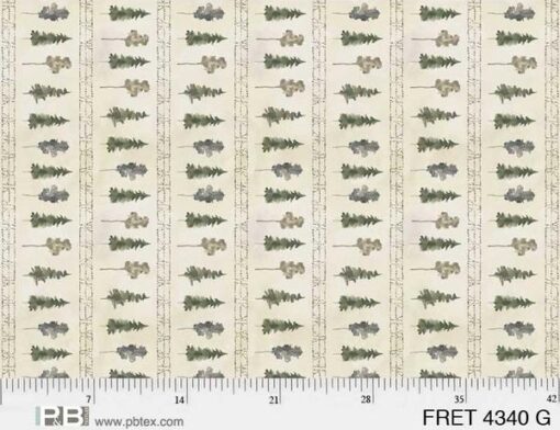 Forest Retreat Large Tree Strip - P&B