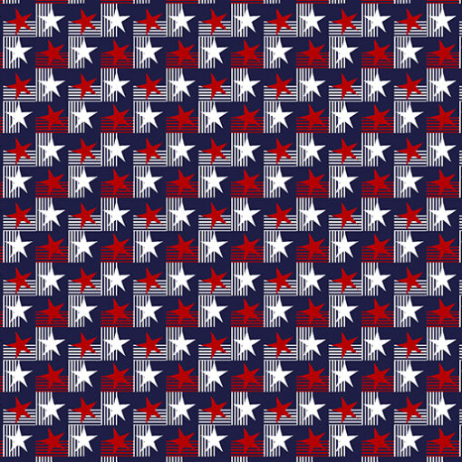 Start and Stripes - Navy - Bernatex