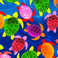 Watercolor Turtles Blue - Bernatex