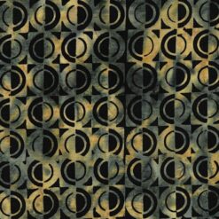 1/2 Circle Black - Island Batik