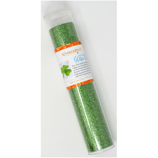 Applique Glitter Sheet Green, 19.5 x 7.5”