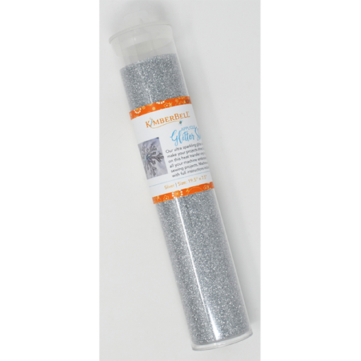 Applique Glitter Sheet Silver, 19.5 x 7.5”