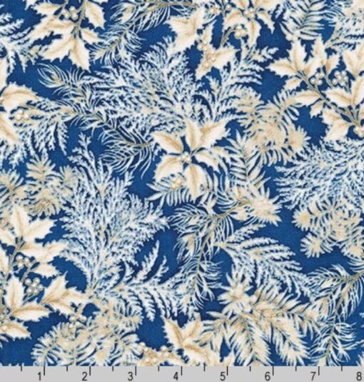 Holiday Flourish 10 Indigo