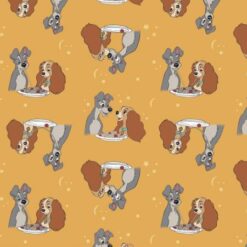Lady & the Tramp - Mustard - Camelot Fabrics
