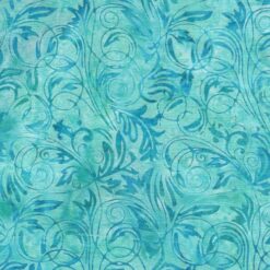 Leaf Tendrils - Rain - Island Batik