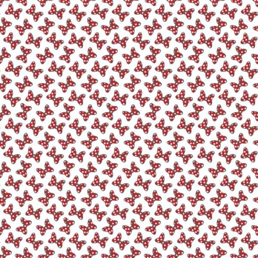 Minnie Mouse Dreaming in Dots White - Camelot Fabric