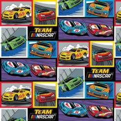 Multi Nascar Racing Blocks - Camelot Fabrics