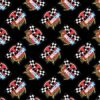 Nascar Retro Racing - Black - Camelot Fabrics