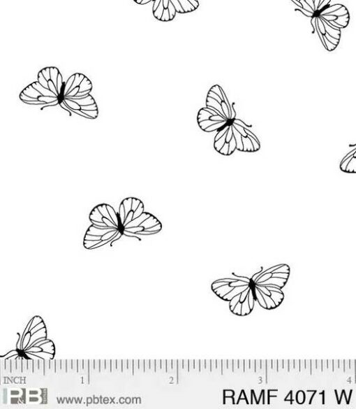 Ramblings Fun - Butterflies - White