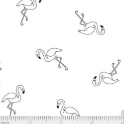 Ramblings Fun - Flamingos - White