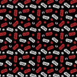 Star Wars Tossed Icons Black - Camelot Fabrics