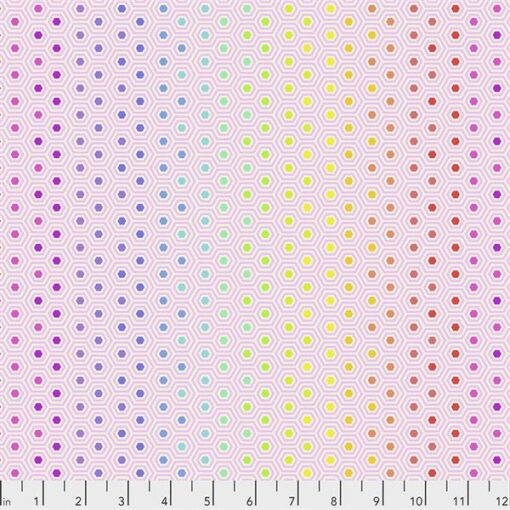 Tula Pink Hexy Rainbow Shell