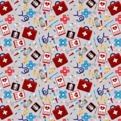 Big Hugs Gray Tossed Allover First Aid Kit - Henry Glass