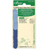 CLOVER FLOWER HEAD PINS BLUE