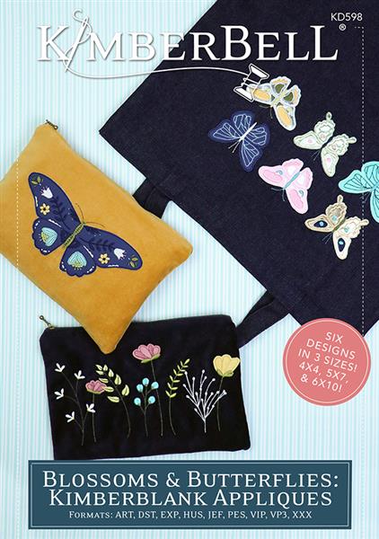 Kimberbell Blossoms & Butterflies Machine Embroidery Designs KD598