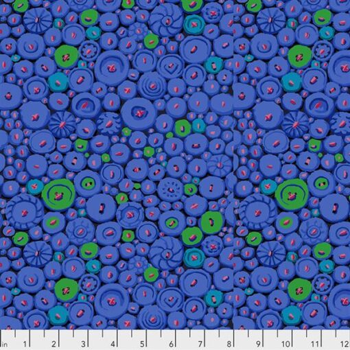 Kaffe Fassett Button Mosaic - Blue
