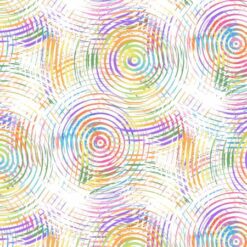 Circle Play White/Pastel Ombre 108in Wide Back