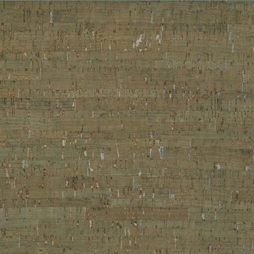 Cork Fabric 18x15 Green/Silvr