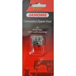 Janome 9mm Concealed Zipper Foot