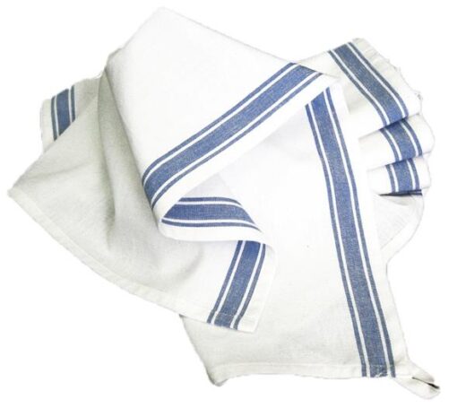 Aunt Martha's Vintage Striped Towel 3ct Blue