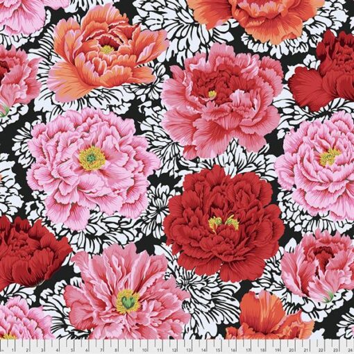 Kaffe Fassett Brocade Peony - Crimson
