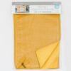 Kimberbell Zipper Pouch Blank Mustard Velveteen Large