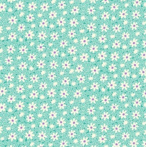 Packed Daisies in Aqua - Nana Mae V