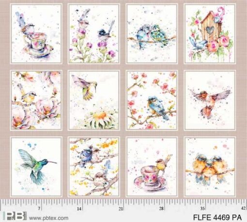 Flowers & Feathers Panel