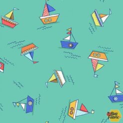 Make A Splash: Row Boats Turquoise