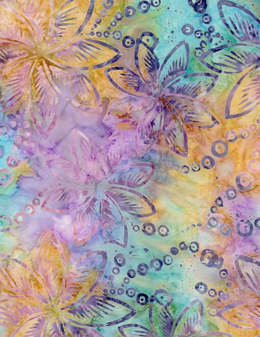 Tonga Candy Pearled Flowers Batik