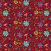 Gnome For the Holidays Floral Red