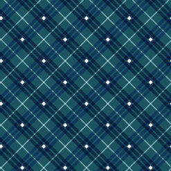 Gnome For the Holidays Plaid Navy
