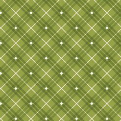Gnome for the Holidays Plaid - Green