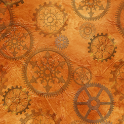 Aquatic Steampunkery Gears Orange