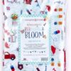 Red, White & Bloom Fabric Back