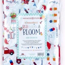 Red, White & Bloom Fabric Back
