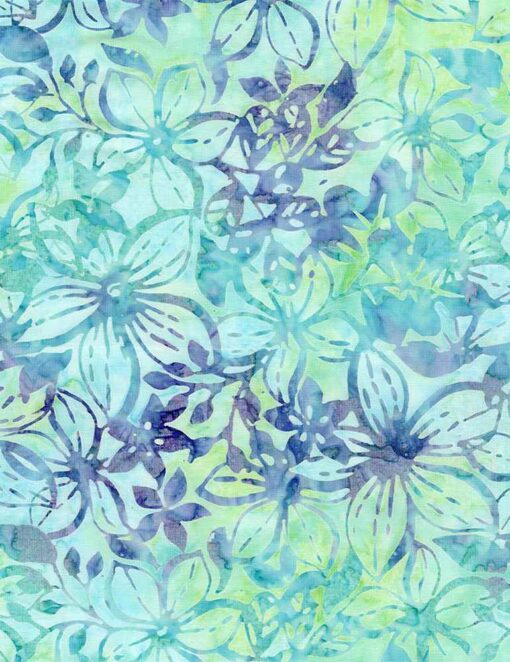 Surf Crowded Tropical Florals Batik