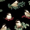 WINTER CHICKADEES BLACK