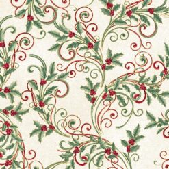 WINTER LEAF SCROLL NATURAL