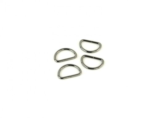1 Inch D-Rings 4 count Gunmetal