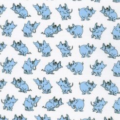 A Little Dr. Seuss Elephants White